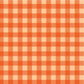 2 colour gingham- orange