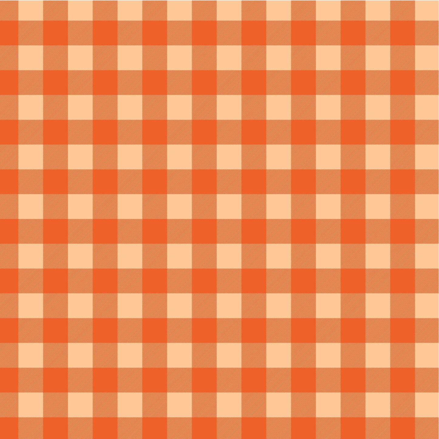 2 colour gingham- orange