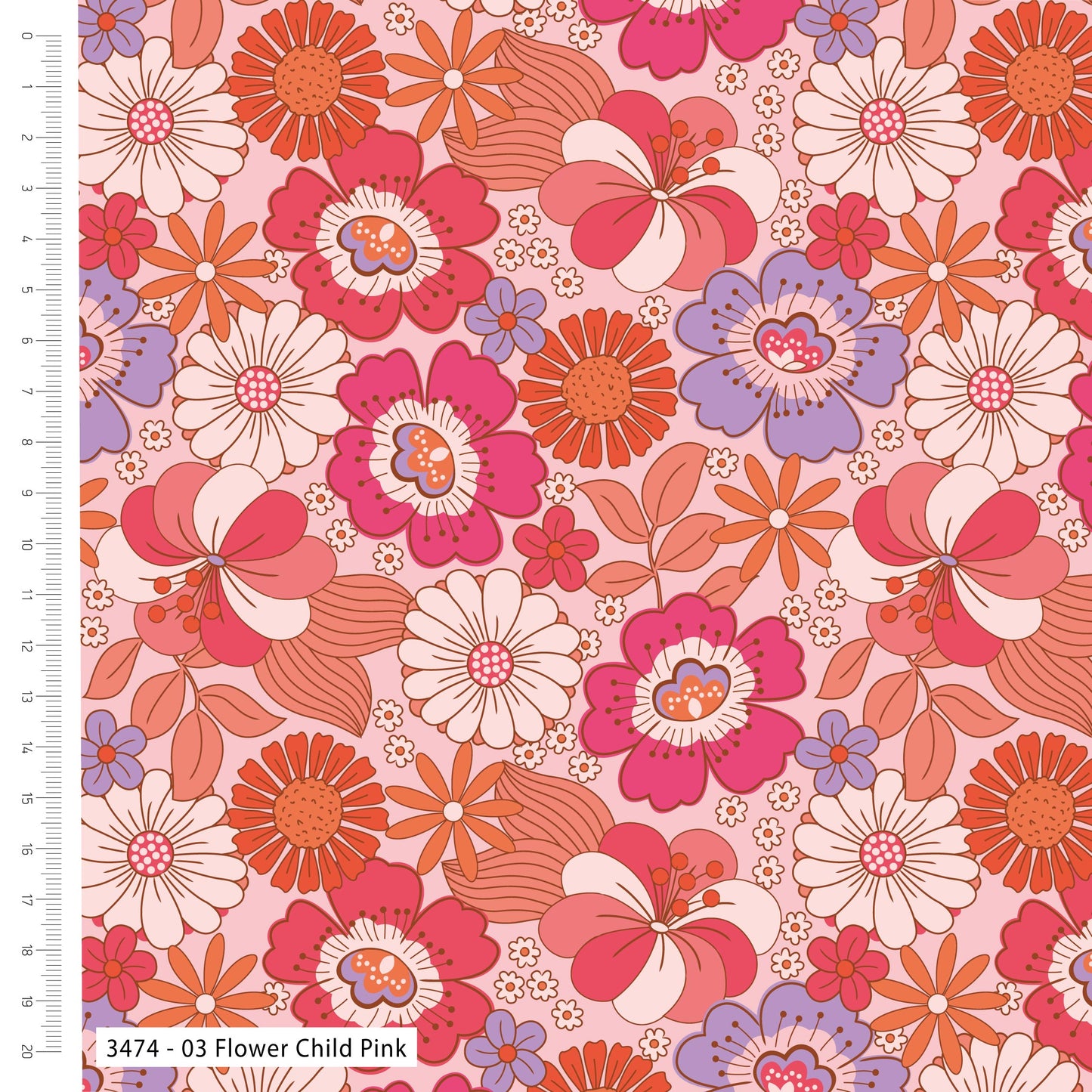 Flower Child Viscose- Pink