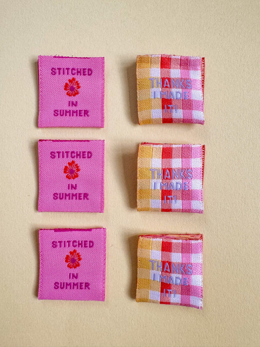 Summer Collection Sewing Labels