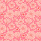 Line Flower Cotton Viscose- Pink