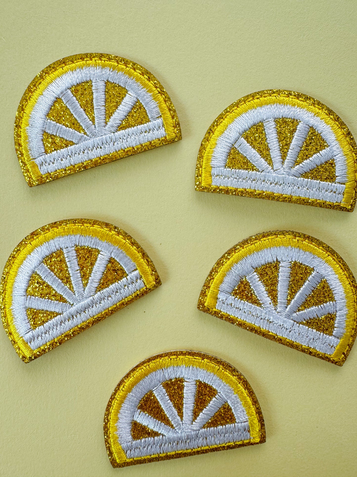 Lemon Iron-On Patches